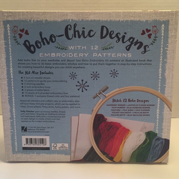Sew Boho Embroidery Kit - Picture 2 of 3